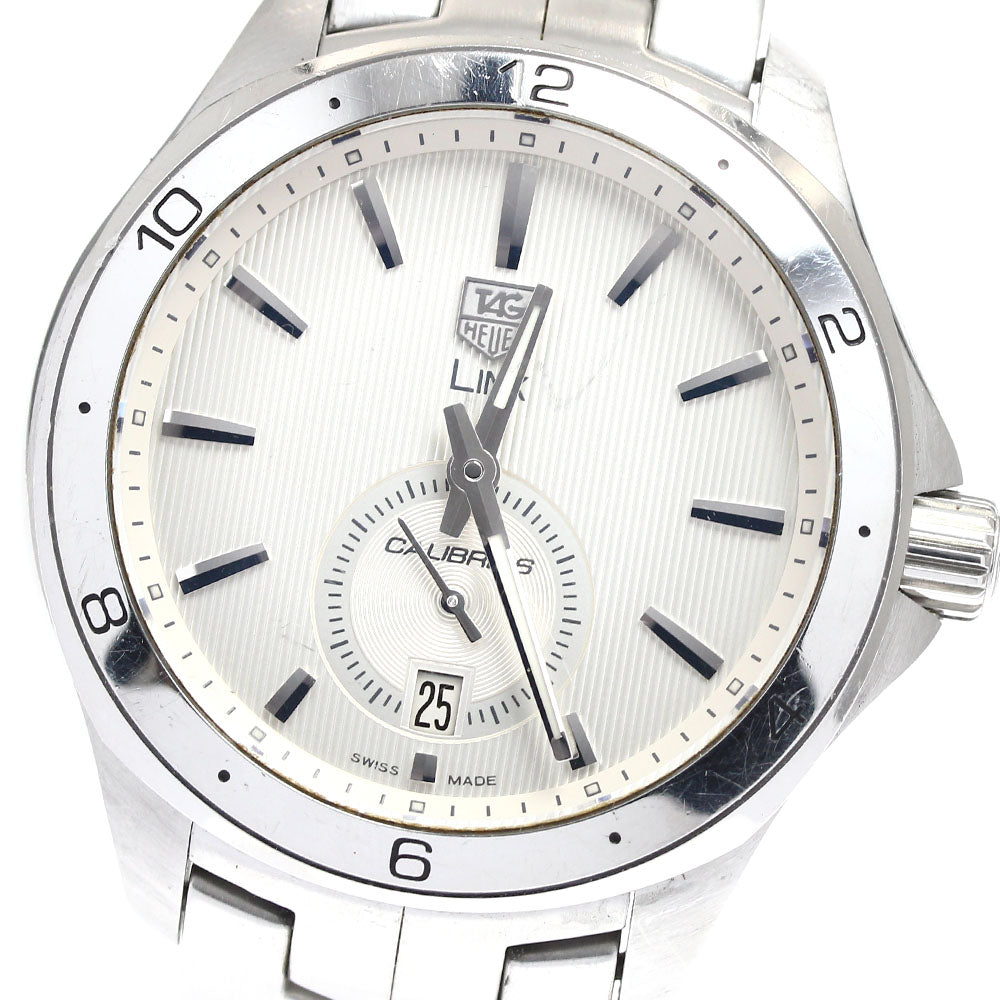 TAG HEUER Link WAT2111 Caliber 6 Small Seconds Silver Dial Automatic Men's Watch_900212