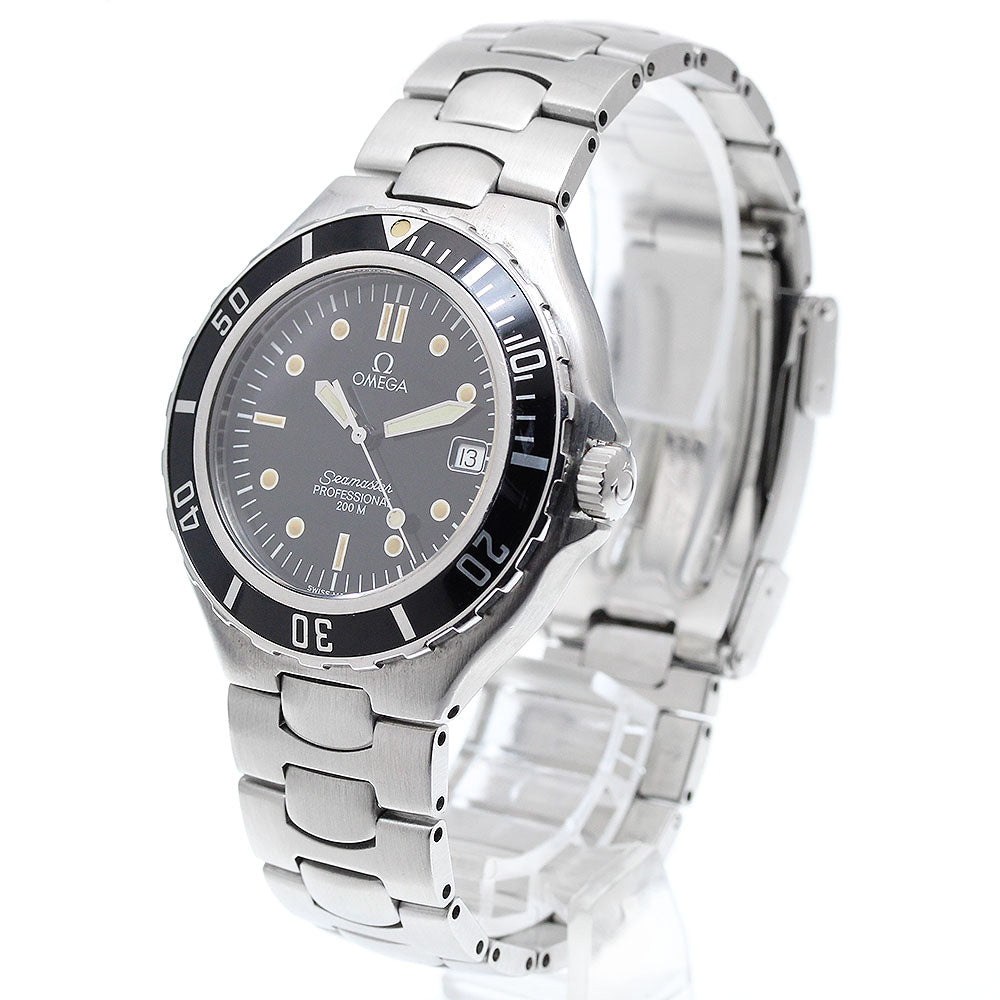 OMEGA Seamaster200 Date black Dial Quartz Men's Watch_900213