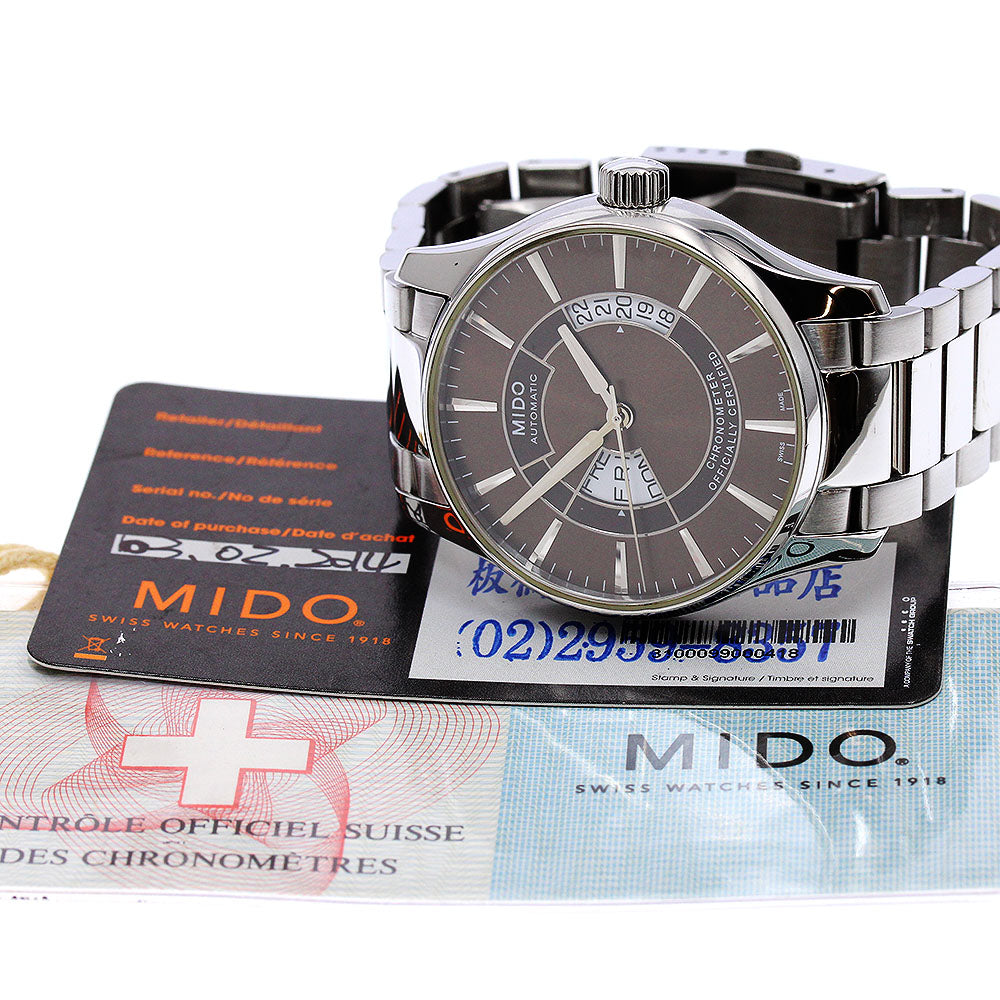 MIDO Belluna M001.431.11.291.02 Day date Brown Dial Automatic Men's Watch_900226