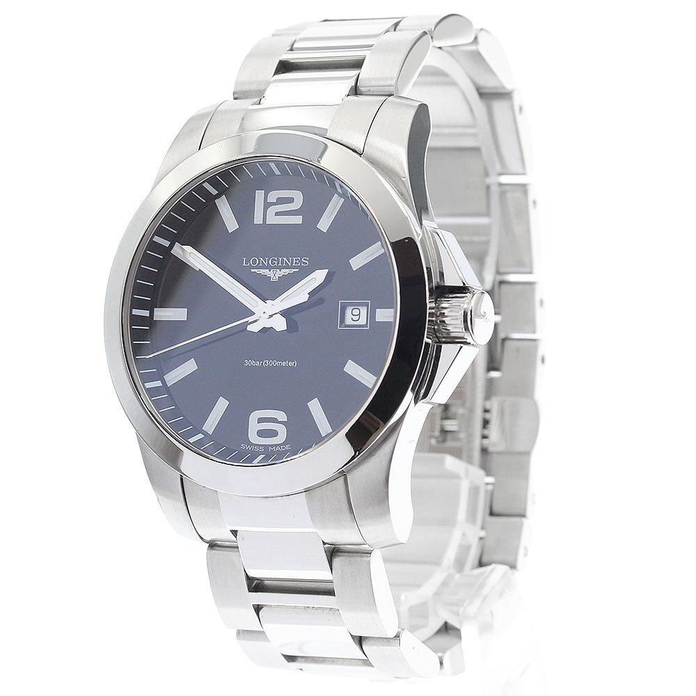 LONGINES Hydro Conquest L3.659.4 Date black Dial Quartz Men's Watch_900235
