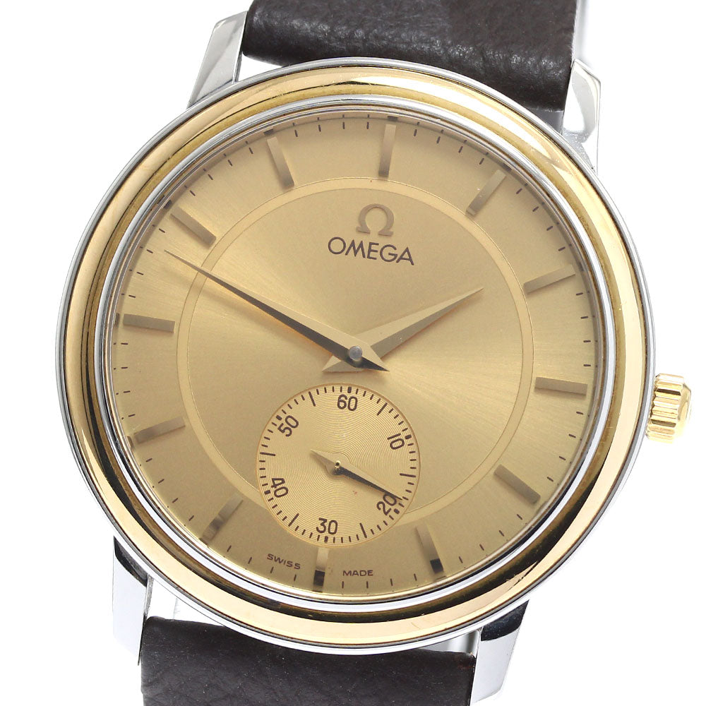 OMEGA De Ville Prestige 4720.11.01 Small seconds gold Dial Hand Winding Men's Watch_900293