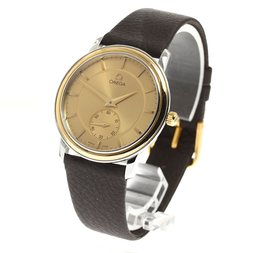 OMEGA De Ville Prestige 4720.11.01 Small seconds gold Dial Hand Winding Men's Watch_900293