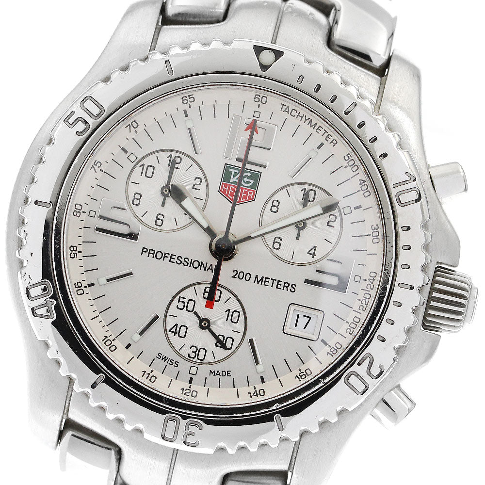 TAG HEUER Link CT1112 Chronograph Silver Dial Quartz Men's Watch_900303