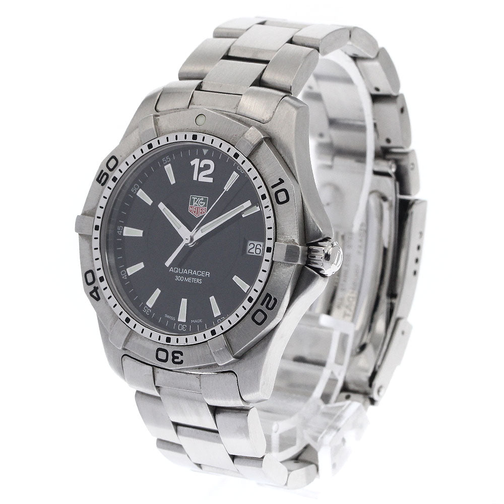 TAG HEUER Aqua racer WAF1110 Date black Dial Quartz Men's Watch_900310
