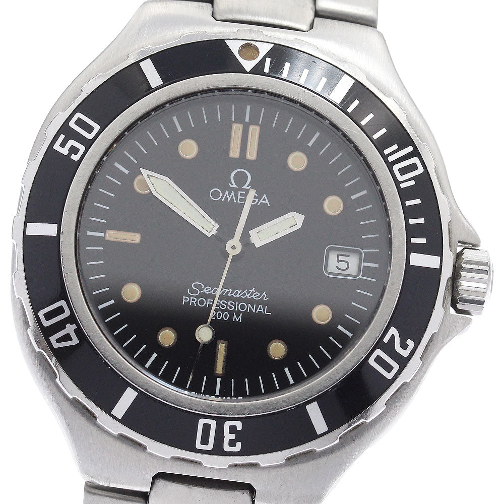 OMEGA Seamaster200 Date black Dial Quartz Men's Watch_900355