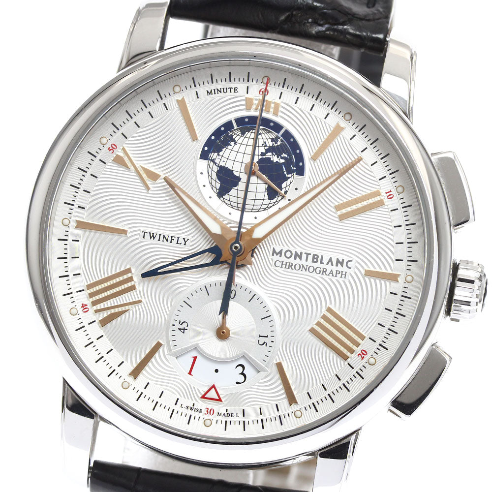 MONTBLANC 4810 Twin Fly 114859 Chronograph Limited to 1,110 pieces worldwide Silver Dial Automatic Men's Watch_900365