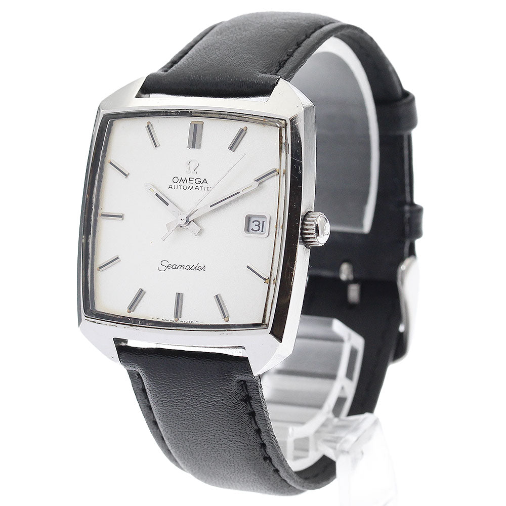 OMEGA Seamaster Date Square Silver Dial Automatic Men's Watch_900371