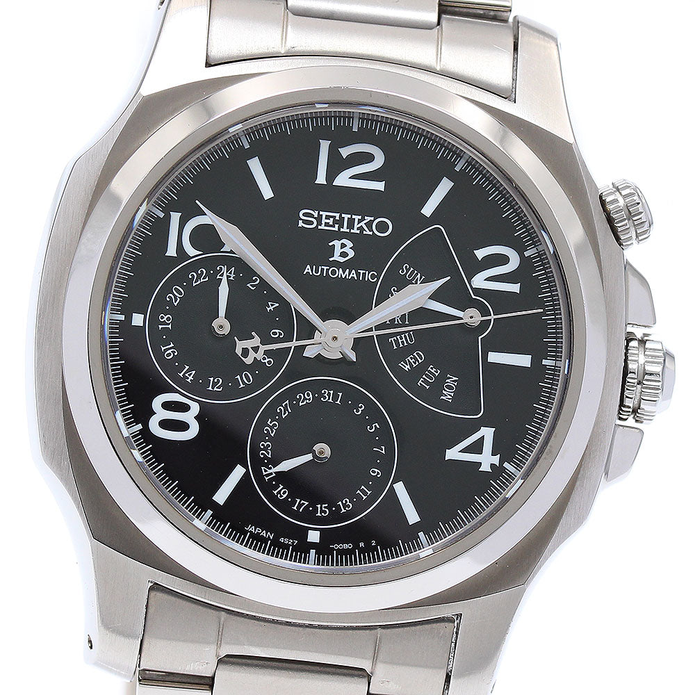 SEIKO Brights SAGN007/4S27-00B0 Retrograde black Dial Automatic Men's_900375