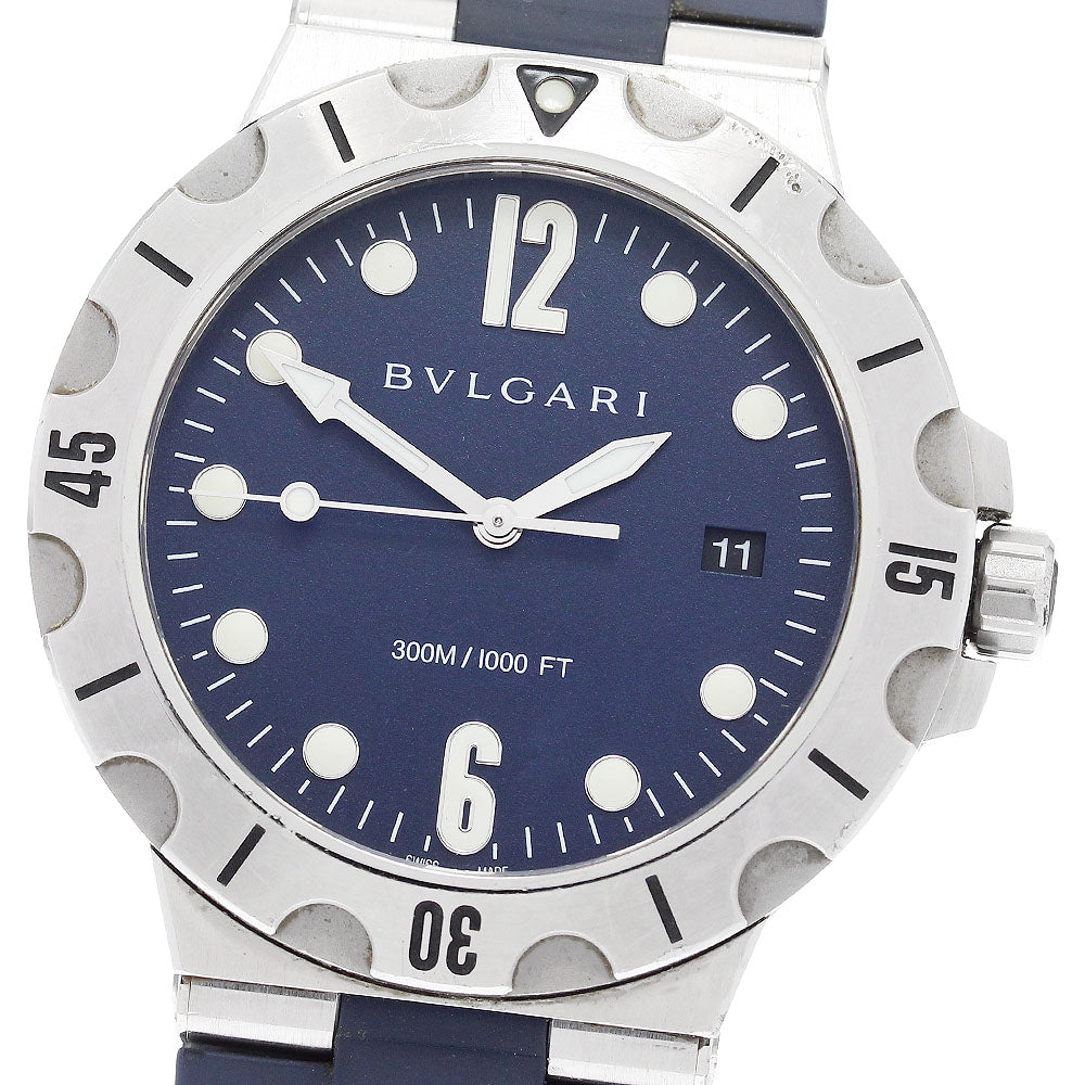 BVLGARI Diagono DP41SSD Date Navy Dial Automatic Men's Watch_900376