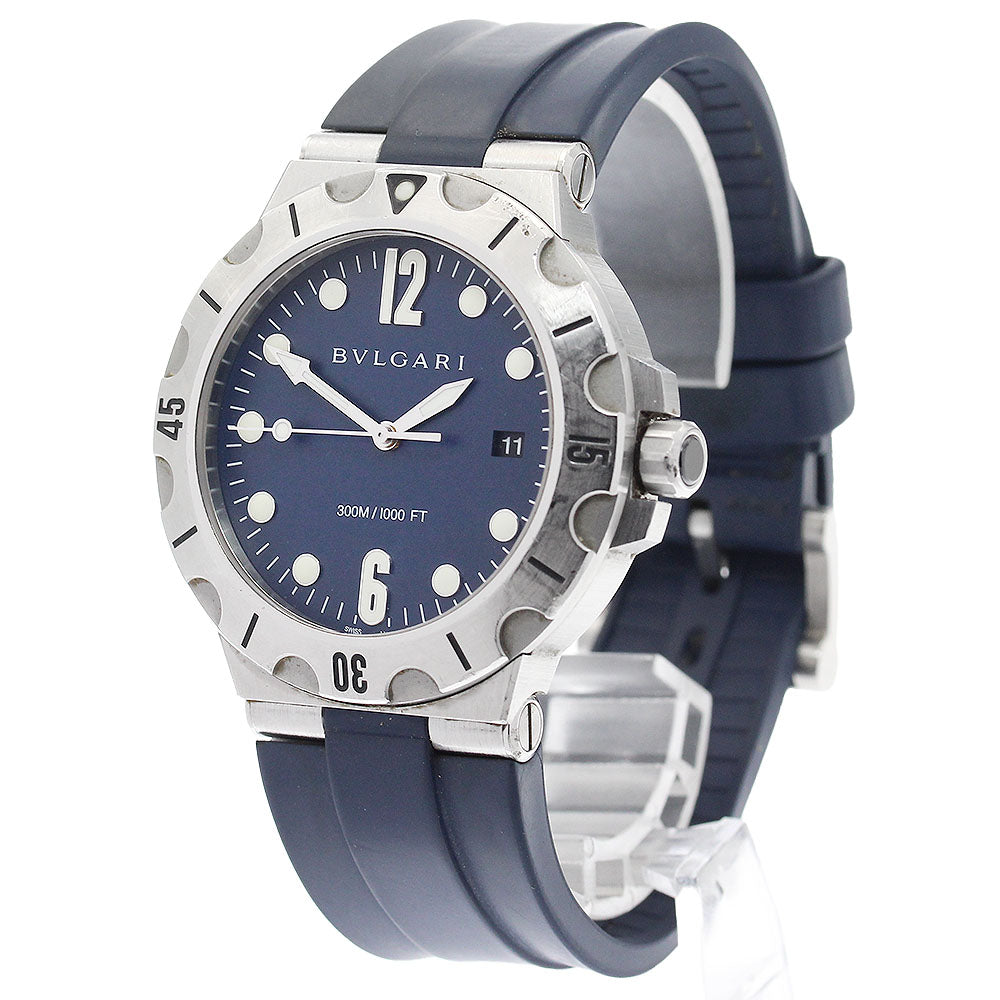 BVLGARI Diagono DP41SSD Date Navy Dial Automatic Men's Watch_900376