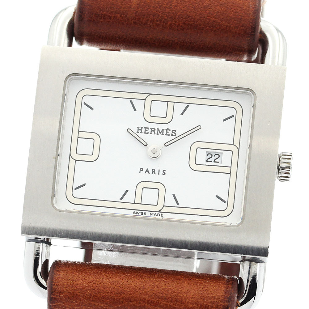 HERMES Valenia BA1.510 Date white Dial Quartz Ladies Watch_900378