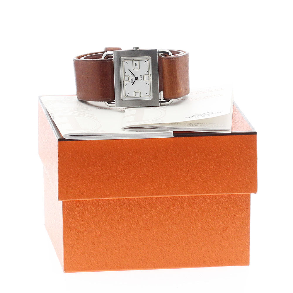 HERMES Valenia BA1.510 Date white Dial Quartz Ladies Watch_900378