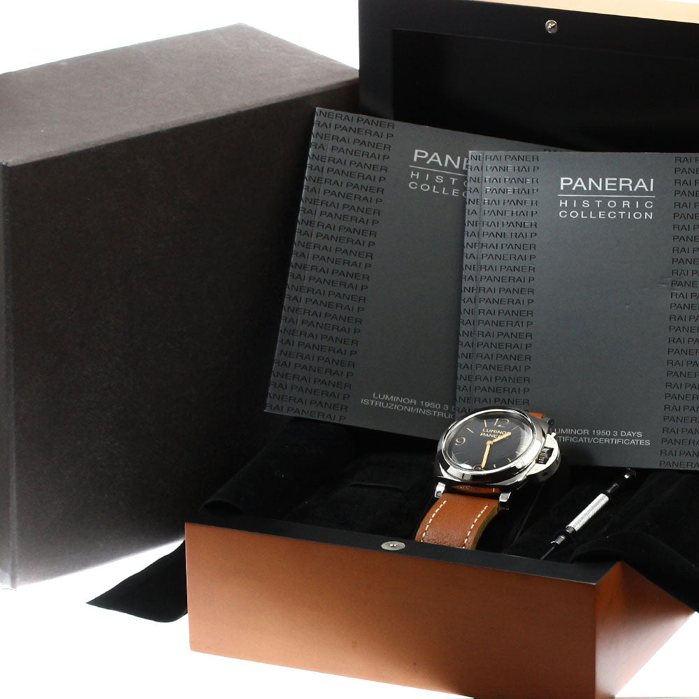 PANERAI Luminor 1950 3DAYS PAM00372 black Dial Hand Winding Men's Watch_900389