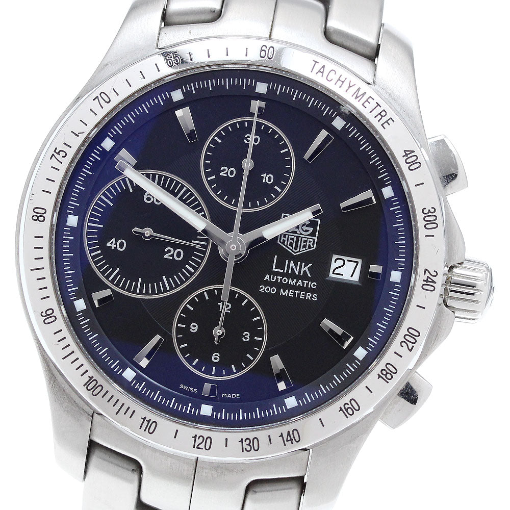 TAG HEUER Link CJF2110-0 Chronograph Date black Dial Automatic Men's_900392