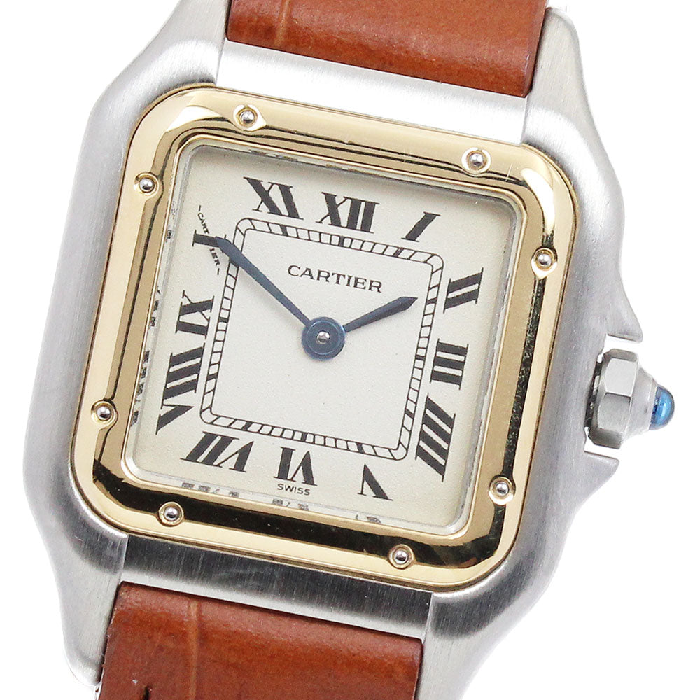CARTIER PANTHERE SM W250295D YG bezel beige Dial Quartz Ladies Watch_900396