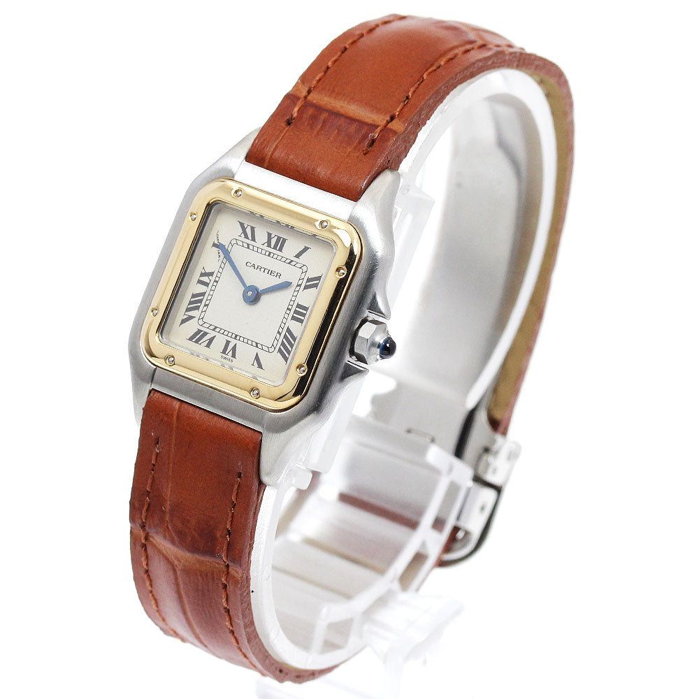 CARTIER PANTHERE SM W250295D YG bezel beige Dial Quartz Ladies Watch_900396