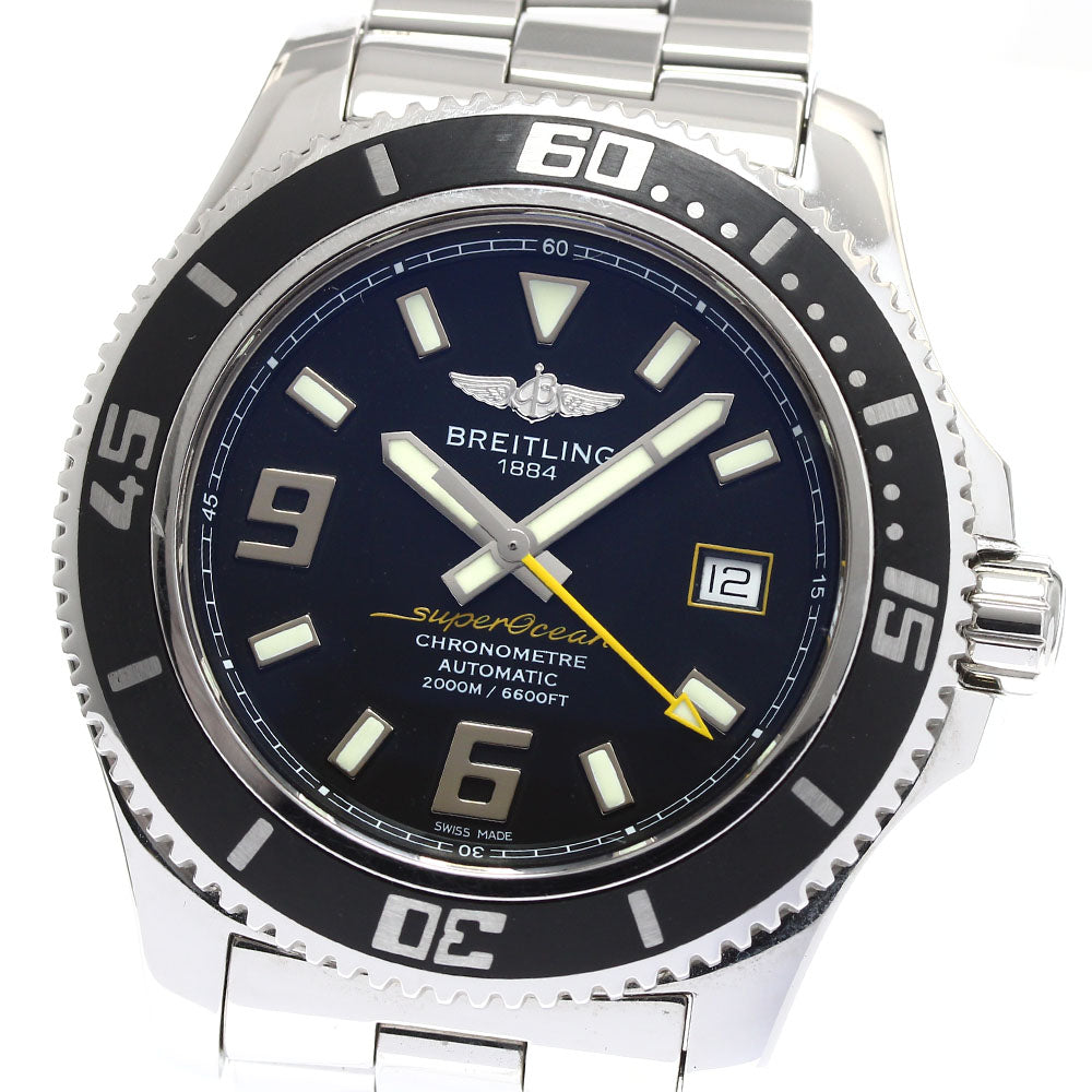 BREITLING Super Ocean 44 A17391 Date black Dial Automatic Men's Watch_900415