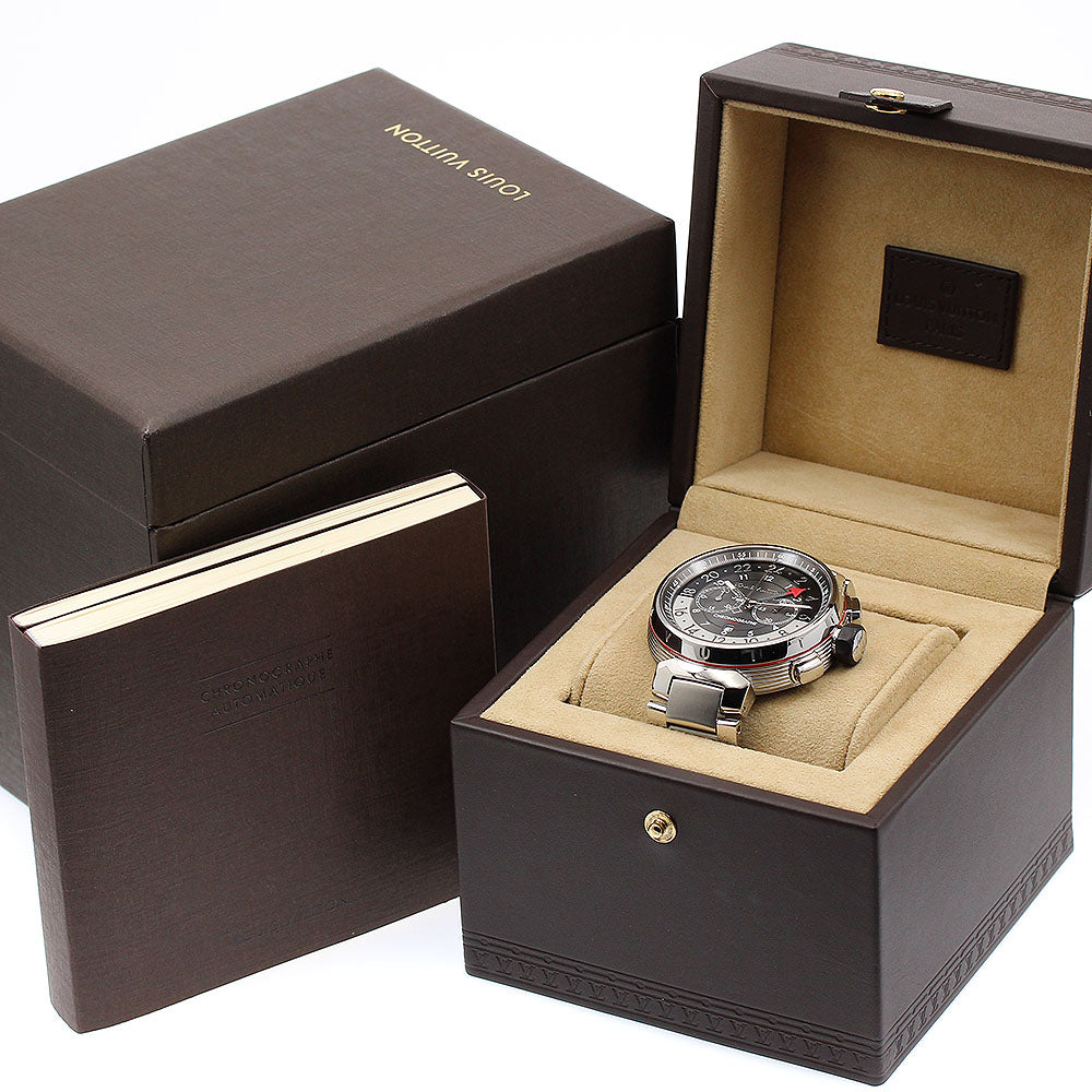 LOUIS VUITTON Tambour graffiti Q1A40 Chronograph GMT Automatic Men's_900439