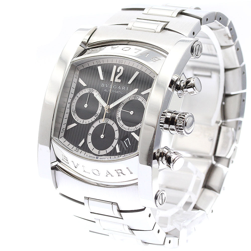 BVLGARI Assioma AA48SCH Chronograph Date black Dial Automatic Men's Watch_900463