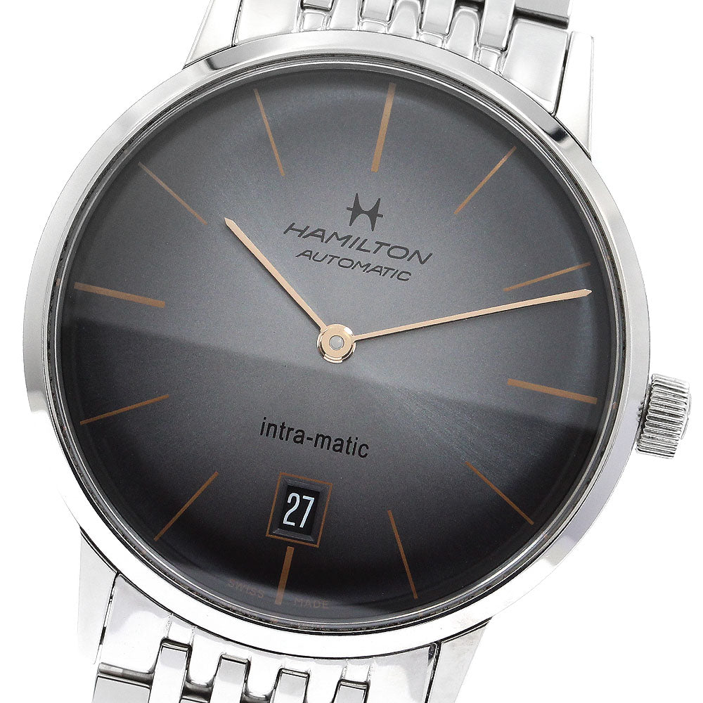 HAMILTON Intramatic H384551 Date gray Dial Automatic Men's Watch_900467