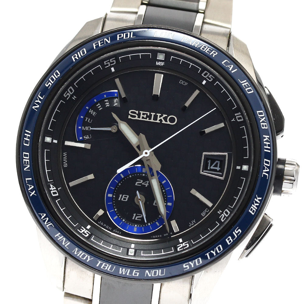 SEIKO Brights SAGA261/8B63-0AN0 Day date Solar Powered Radio Men's Watch_900502