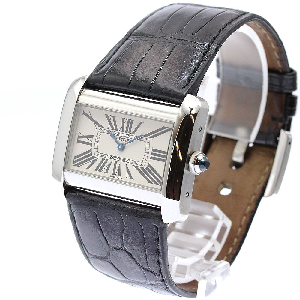 CARTIER Tank Divan LM W6300655 beige Dial Quartz Men's Watch_900508