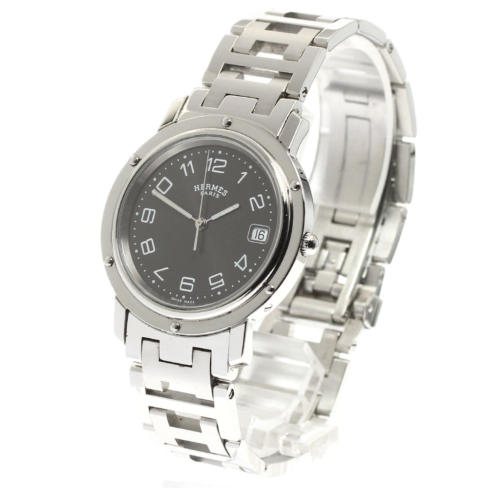 HERMES Clipper CL6.710 Date gray Dial Quartz Men's Watch_900511