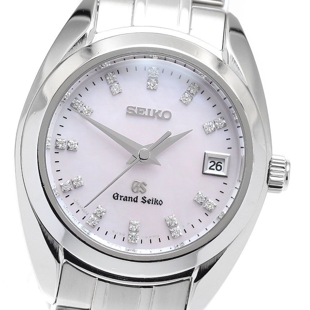 SEIKO Grand Seiko STGF077/4J52-0AC0 22P Diamond Index Date Pink shell Dial Quartz Ladies Watch_900530