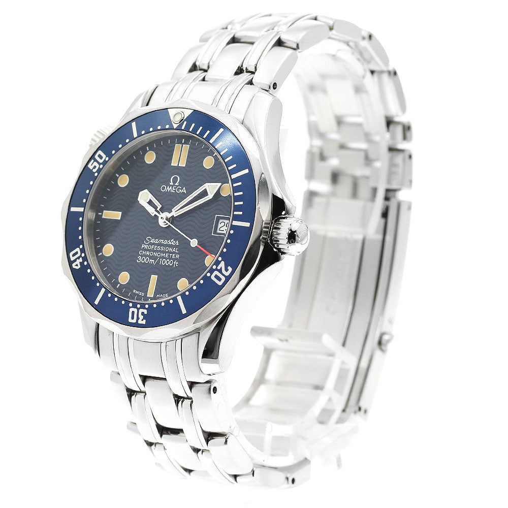 OMEGA Seamaster300 2551.80 Date Navy Dial Automatic Boy's Watch_900534