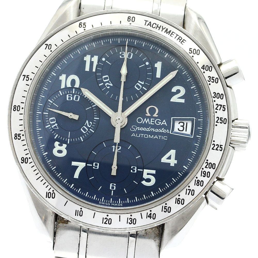 OMEGA Speedmaster 3513.82 Chronograph Date Navy Dial Automatic Men's_900555
