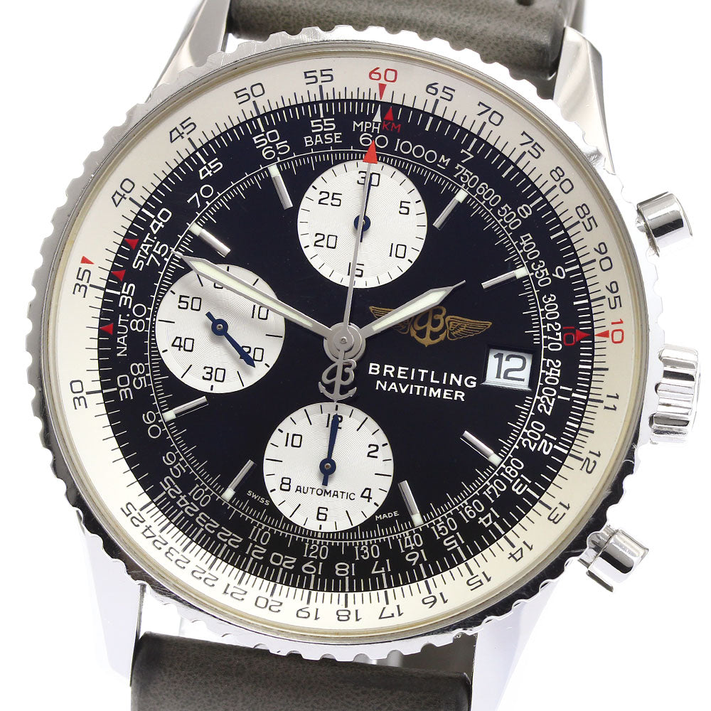 BREITLING Navitimer A13322 Date Black / Silver Dial Automatic Men's Watch_900565