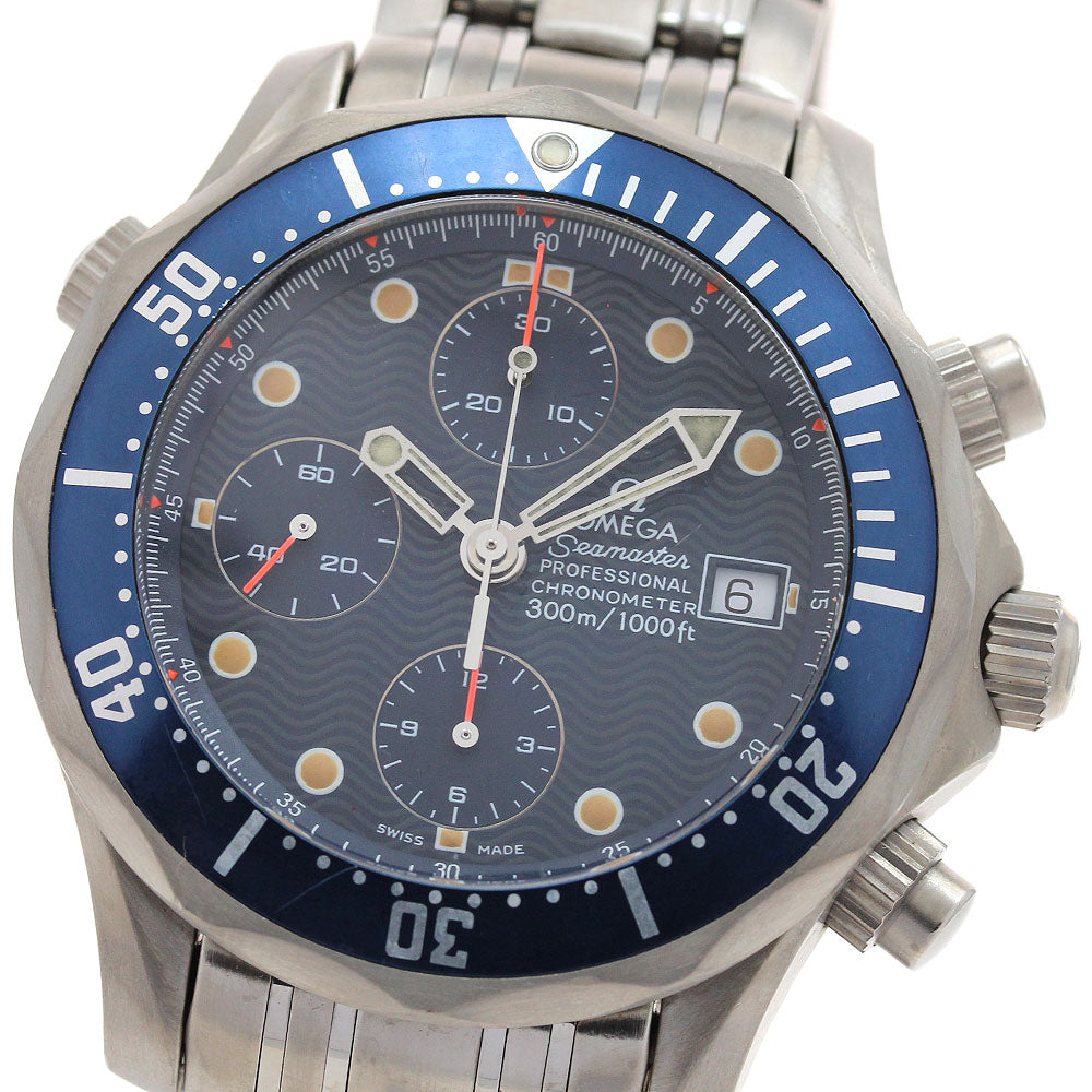 OMEGA Seamaster300 2298.80 Chronograph Navy Dial Automatic Men's Watch_900569