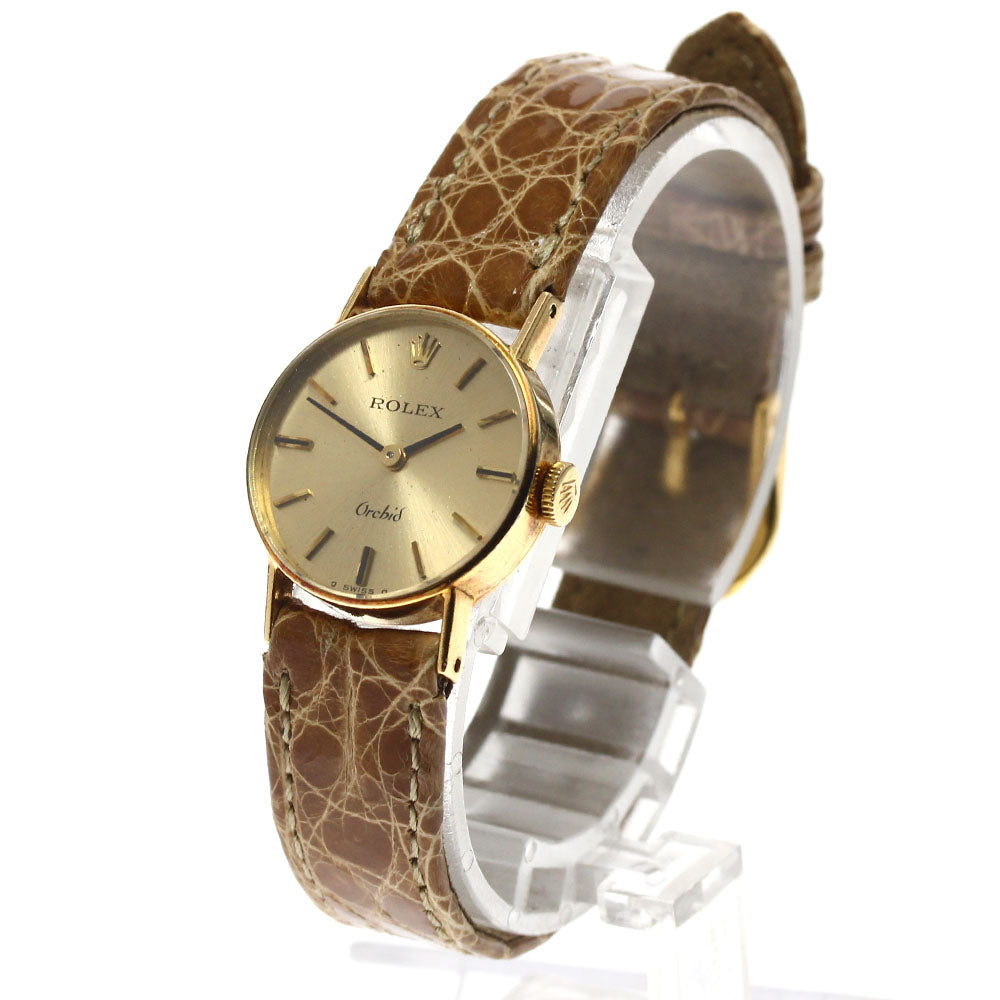 ROLEX Orchid 2671 K18YG Cal.1400 gold Dial Hand Winding Ladies Watch_900582