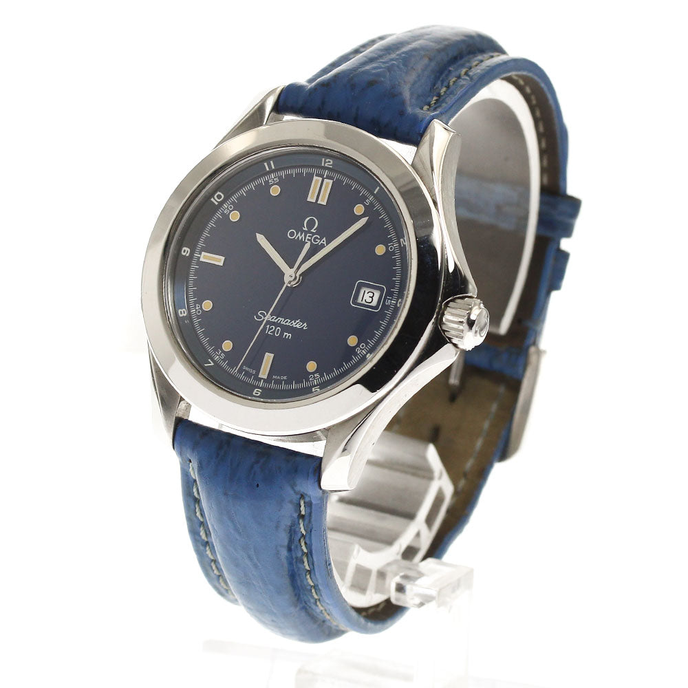 OMEGA Seamaster120 2511.80 Date Navy Dial Quartz Men's Watch_900587