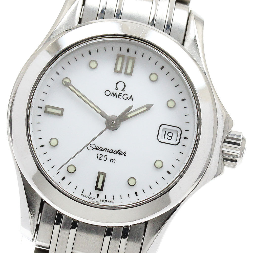 OMEGA Seamaster120 Date White Dial Quartz Ladies Watch_900588