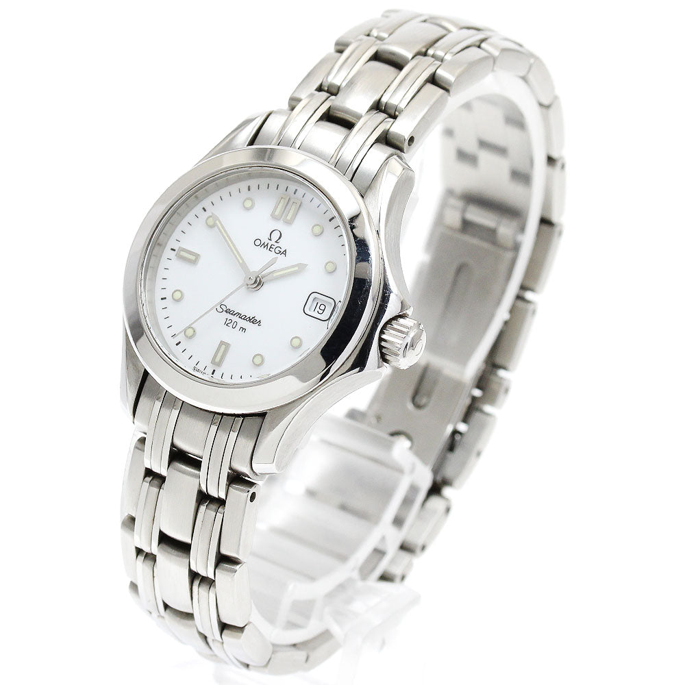 OMEGA Seamaster120 Date White Dial Quartz Ladies Watch_900588