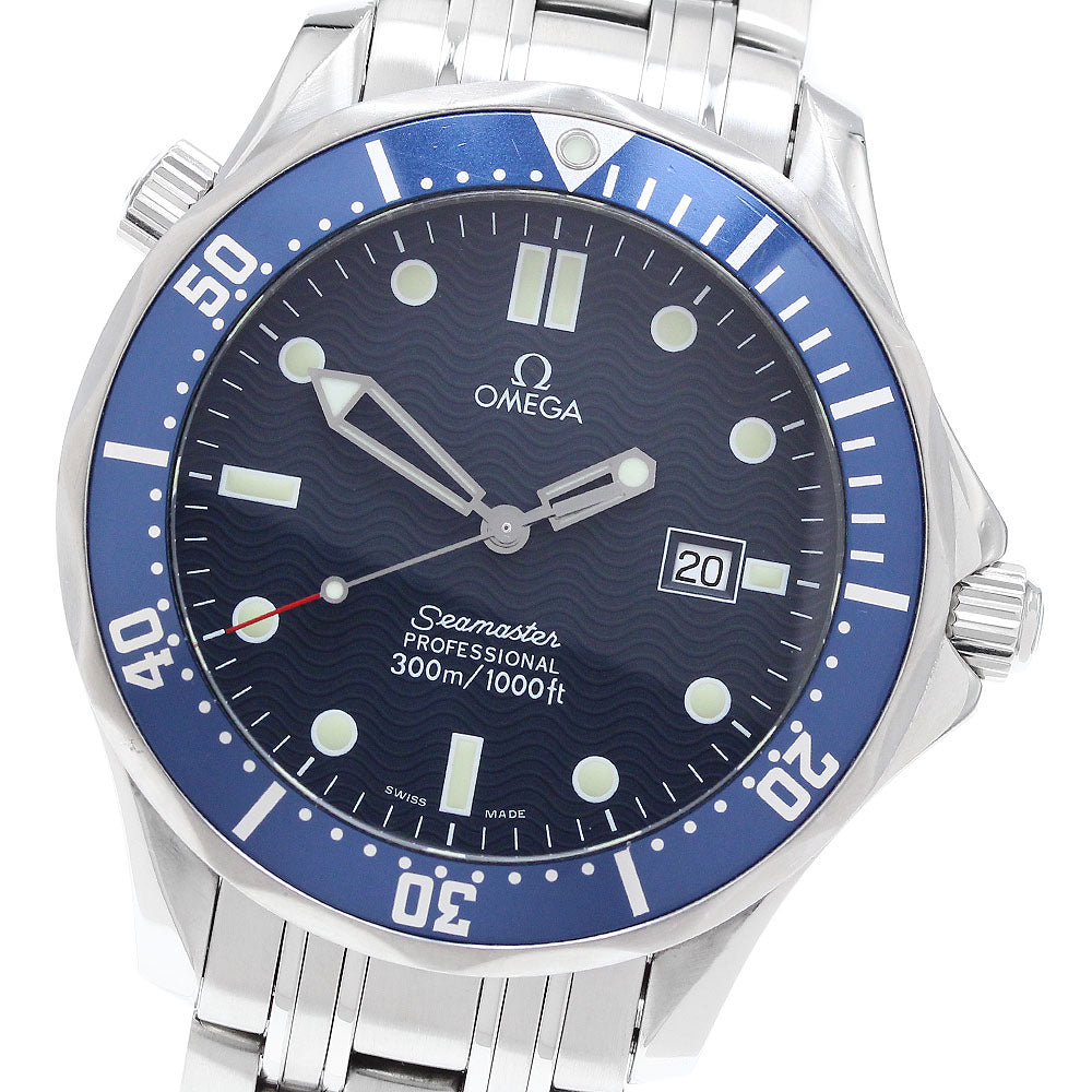 OMEGA Seamaster300 2541.80 Date Navy Dial Quartz Men's Watch_900589