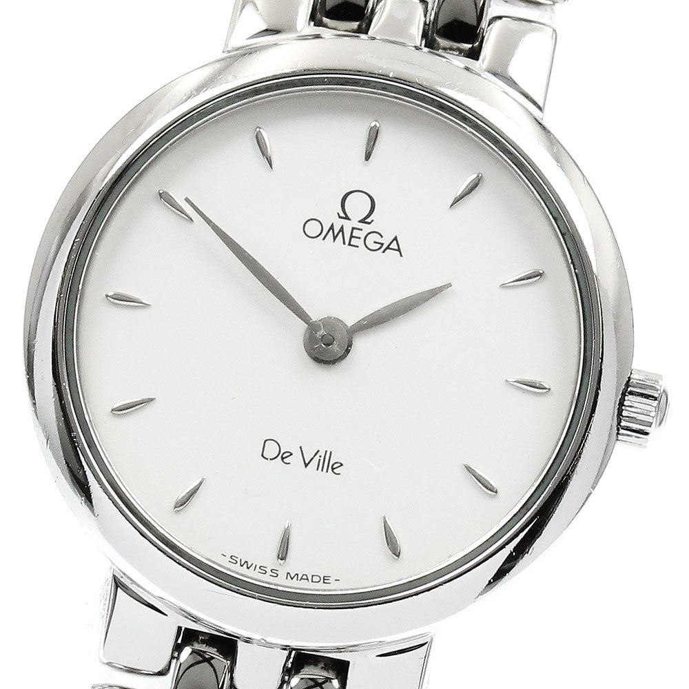 OMEGA De Ville Prestige Silver Dial Quartz Ladies Watch_900590