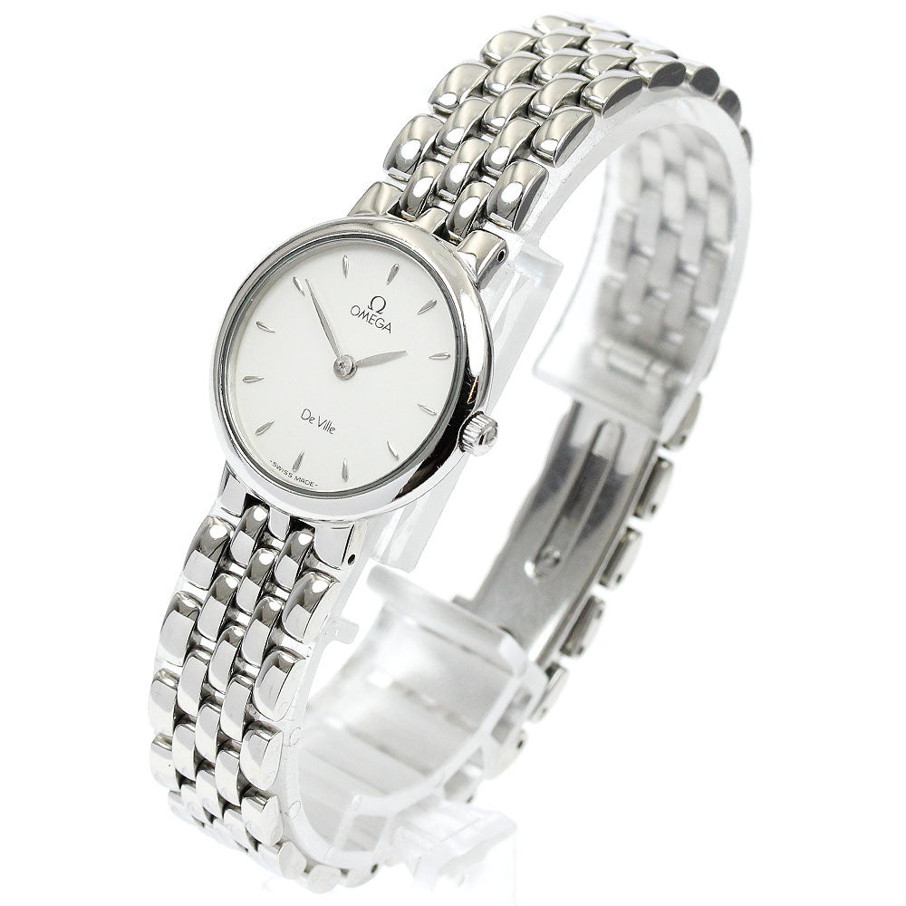 OMEGA De Ville Prestige Silver Dial Quartz Ladies Watch_900590