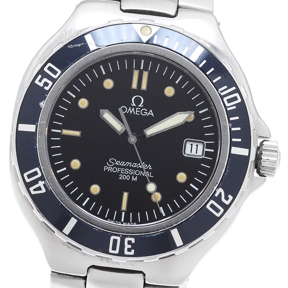 OMEGA Seamaster200 Date black Dial Quartz Men's Watch_900626