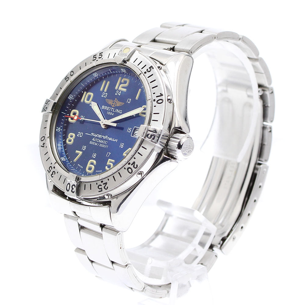 BREITLING Super Ocean A17040 Date Blue Dial Automatic Men's Watch_900631
