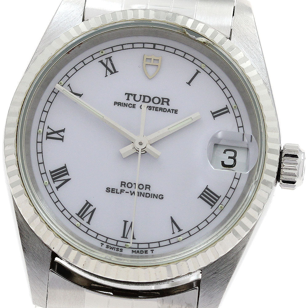 TUDOR Prince Oyster Date 72034 WG bezel white Dial Automatic Boy's Watch_900683