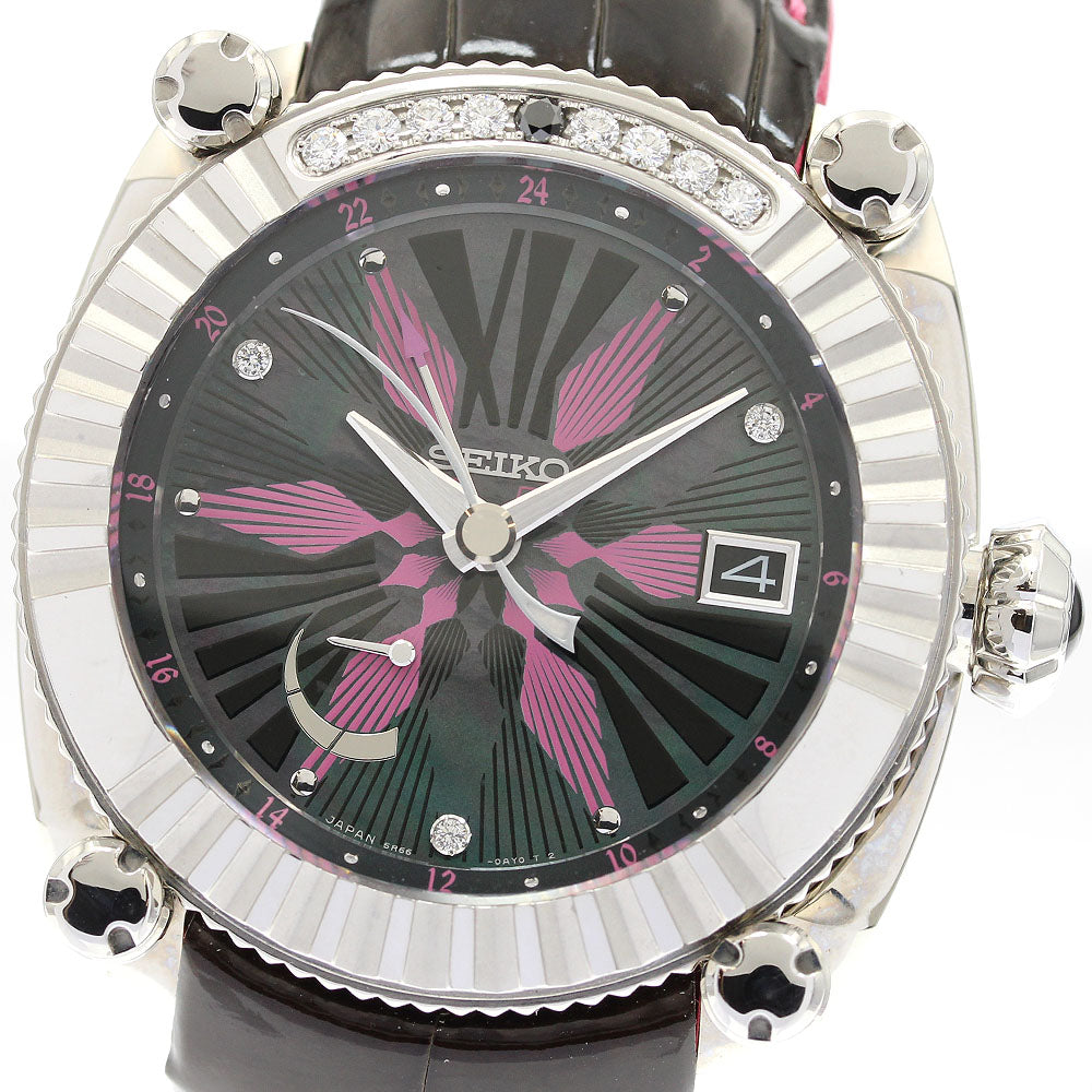 SEIKO Galante Limelight SBLA099/5R66-0BF0 Limited to 50 pieces GMT Black shell Dial Spring drive Men's Watch_900692