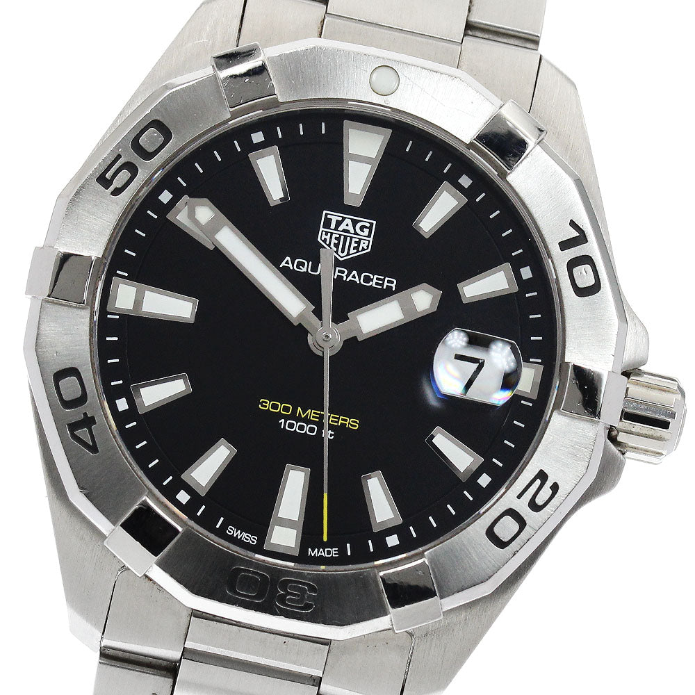 TAG HEUER Aqua racer WBD1110 Date black Dial Quartz Men's Watch_900698