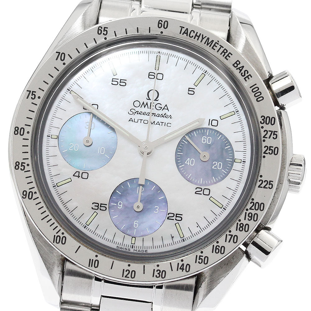OMEGA Speedmaster 3502.74 Chronograph white shell/blue shell Dial Automatic Men's Watch_900699