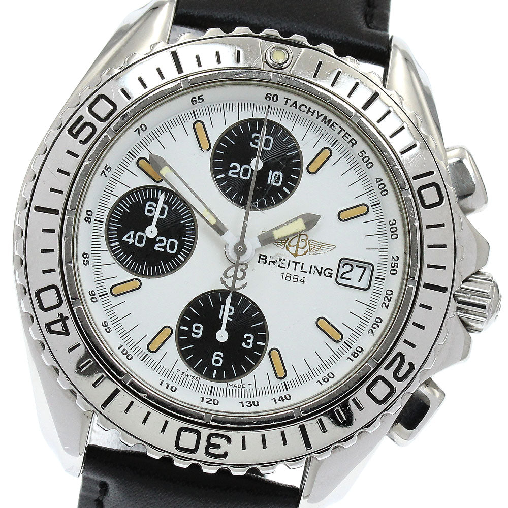 BREITLING Chrono Shark A13051 Date White/black Dial Automatic Men's Watch_900704