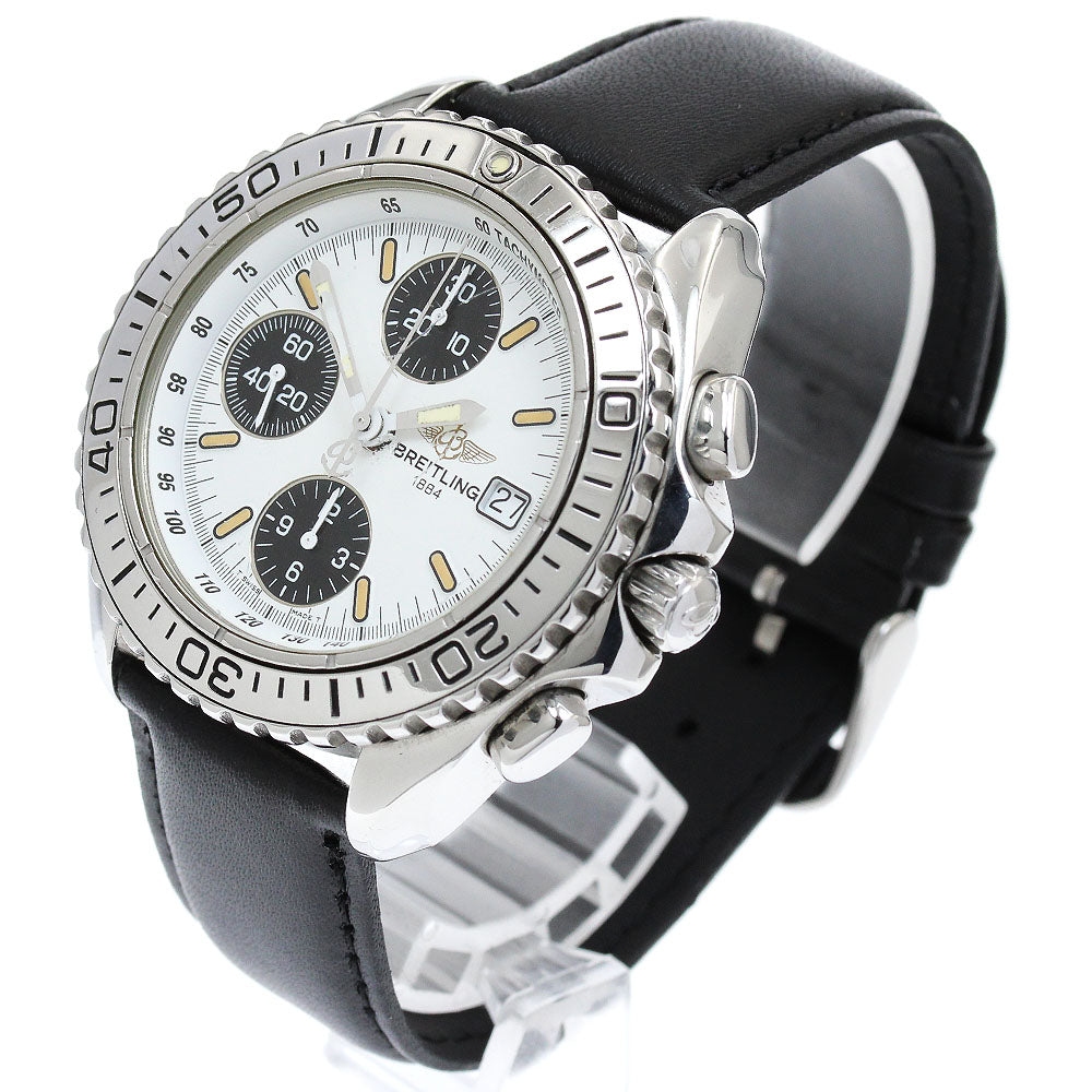 BREITLING Chrono Shark A13051 Date White/black Dial Automatic Men's Watch_900704