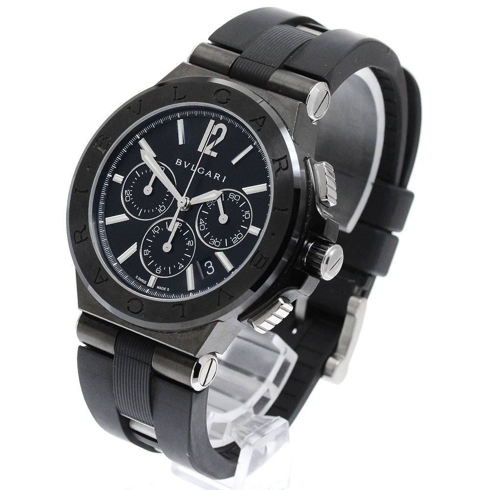BVLGARI Diagono Ultra Nero DG42BSCCH Date Chronograph AT Men's Watch_900706