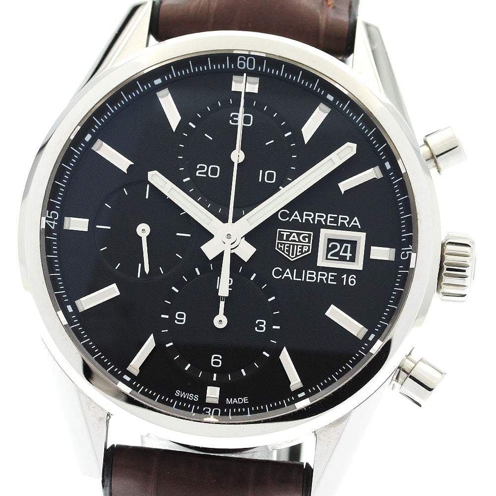 TAG HEUER Carrera Caliber 16 CBK2110 Chronograph black Dial Automatic Men's Watch_900707