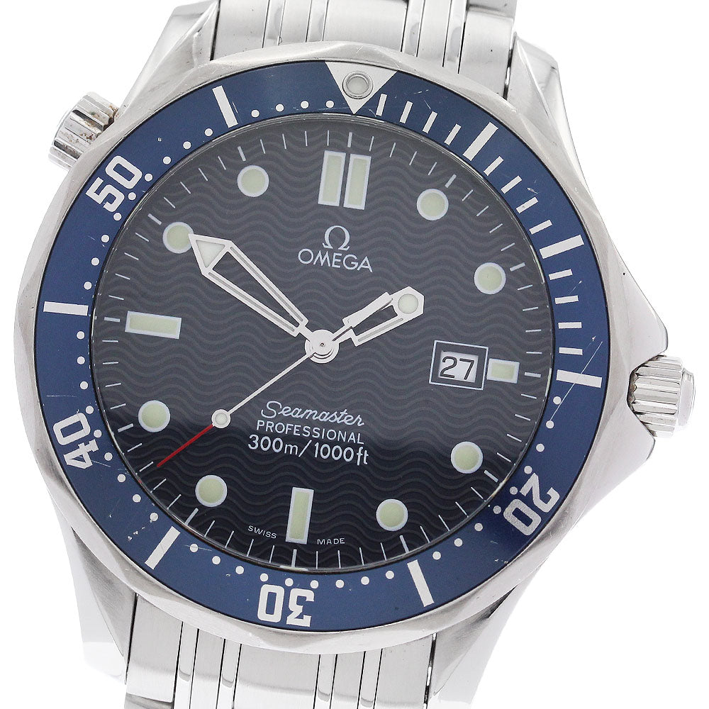 OMEGA Seamaster300 2541.80 Date Navy Dial Quartz Men's Watch_900720
